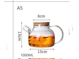 ZB-D4331M กาแก้ว+ฝา SLหุ้มไม้ไผ่ 1000ml.