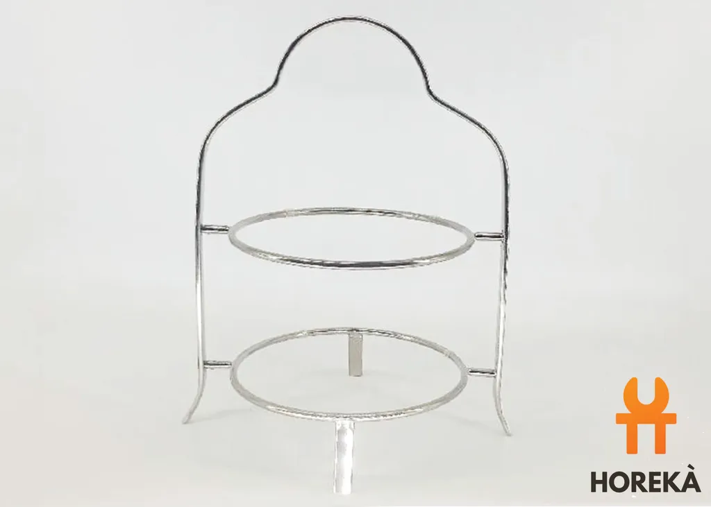 ที่วางโชว์ขนม 2 ชั้น กลม 31*26.5*H37 ซม.