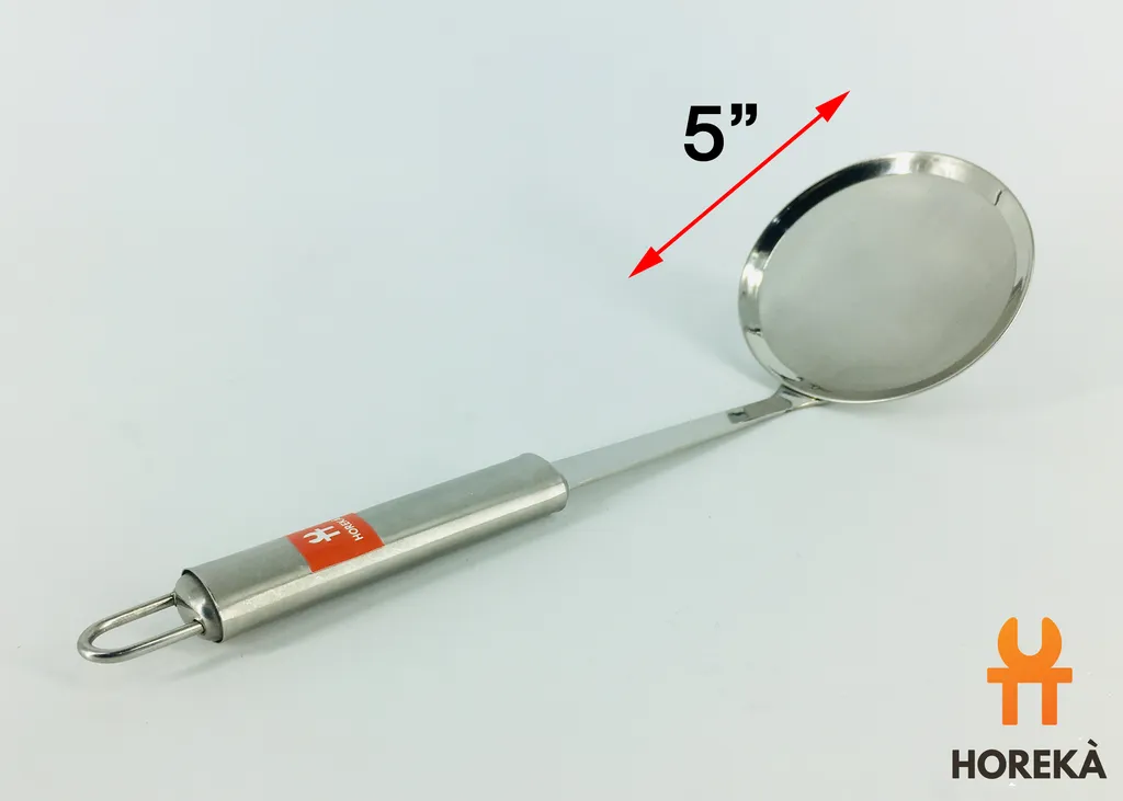 ตักของทอดตาถี่กลมด้าม SL 5"