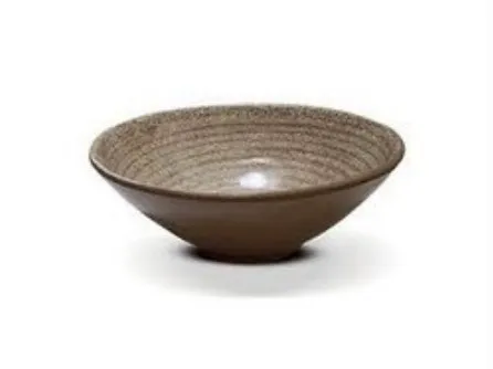 L520369ชามราเมน6.8นิ้ว สีน้ำตาล-ลายไม้