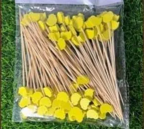 ไม้จิ้มแฟนซี 12 ซม. แบบ B - ลูกเจี๊ยบ (1*100)