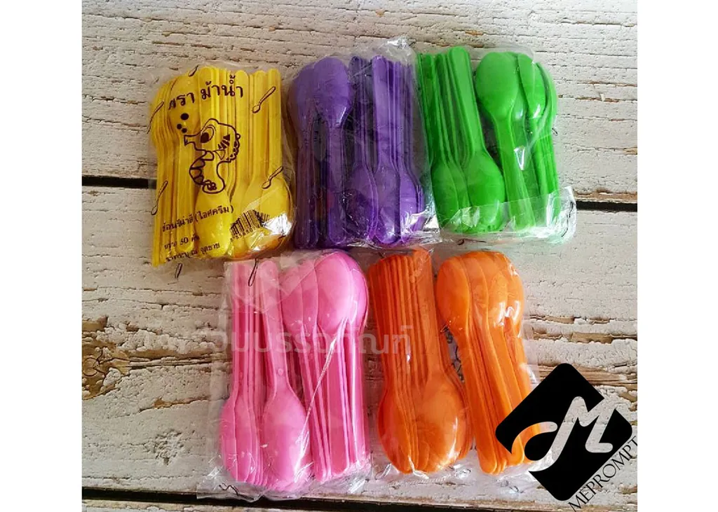 ช้อนรีน่า คละสี Yไอศครีม (4*100*50)