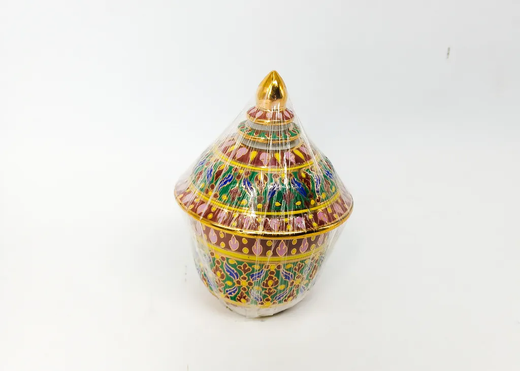 โถชั้นเบญ/ทอง/นูน 2"