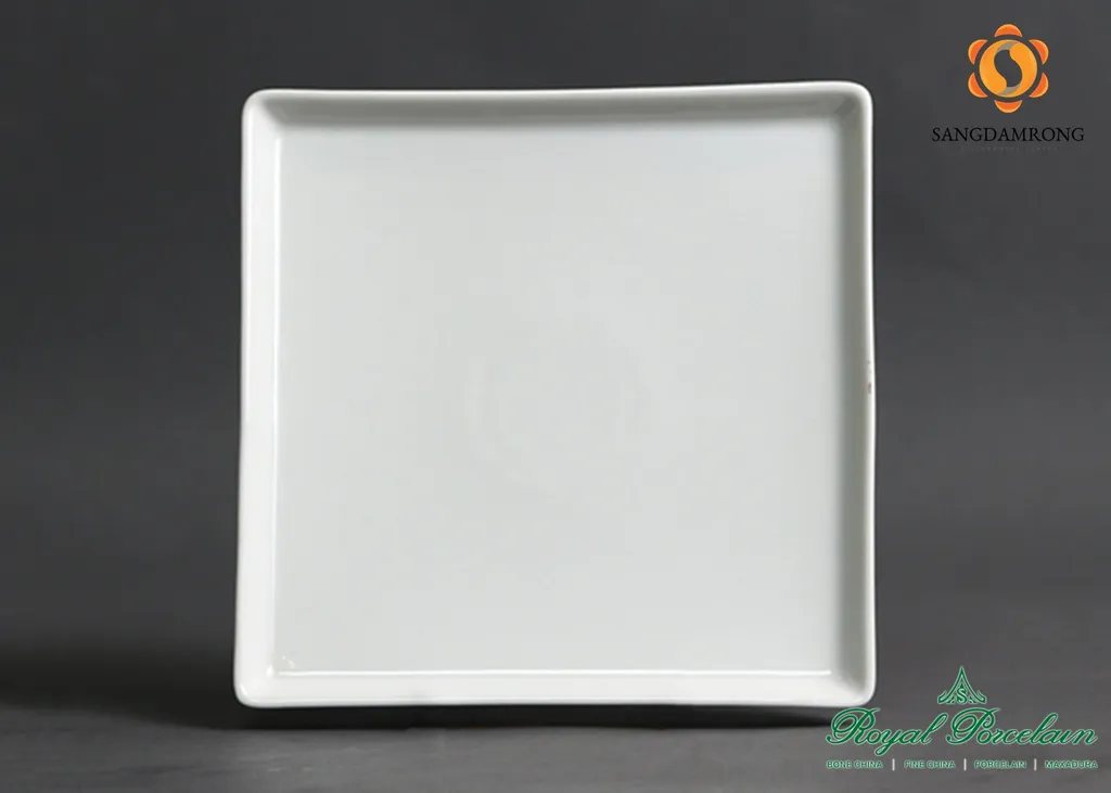 #P4070 w/w จานเหลี่ยม 13.5cm. (1*12*72)