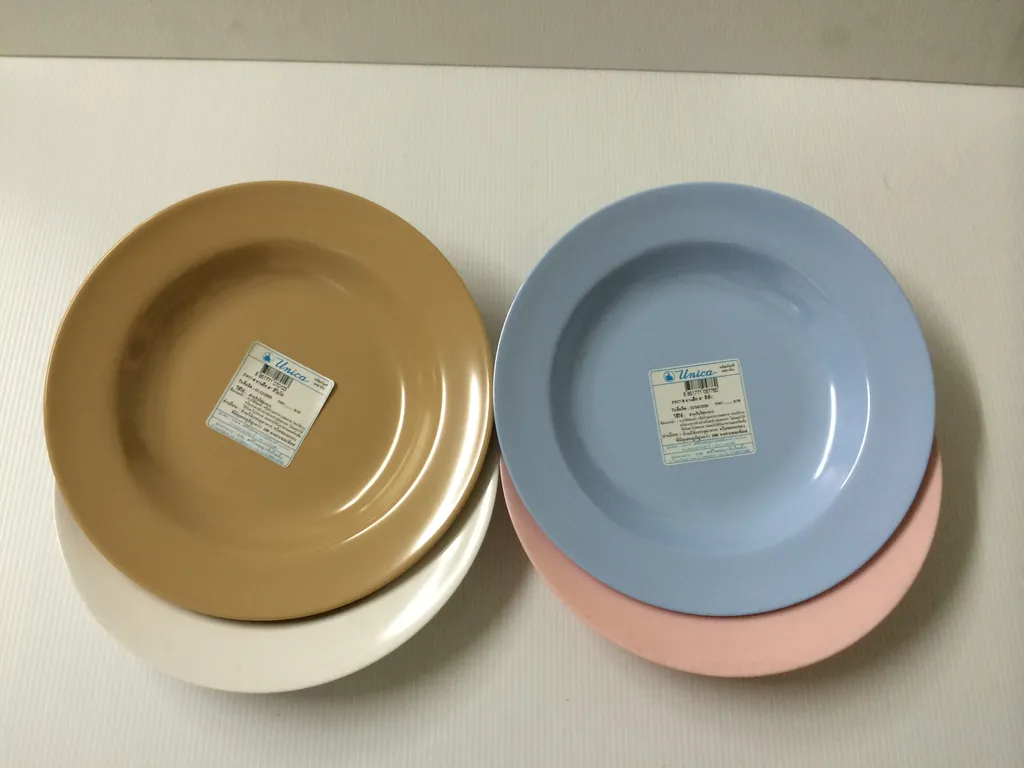 P907-8 จานลึก 8" ฟ้า (1x12)