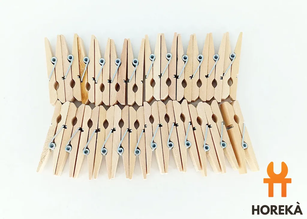 ที่หนีบสีไม้ 4.5 ซม. (24/แพ็ค)