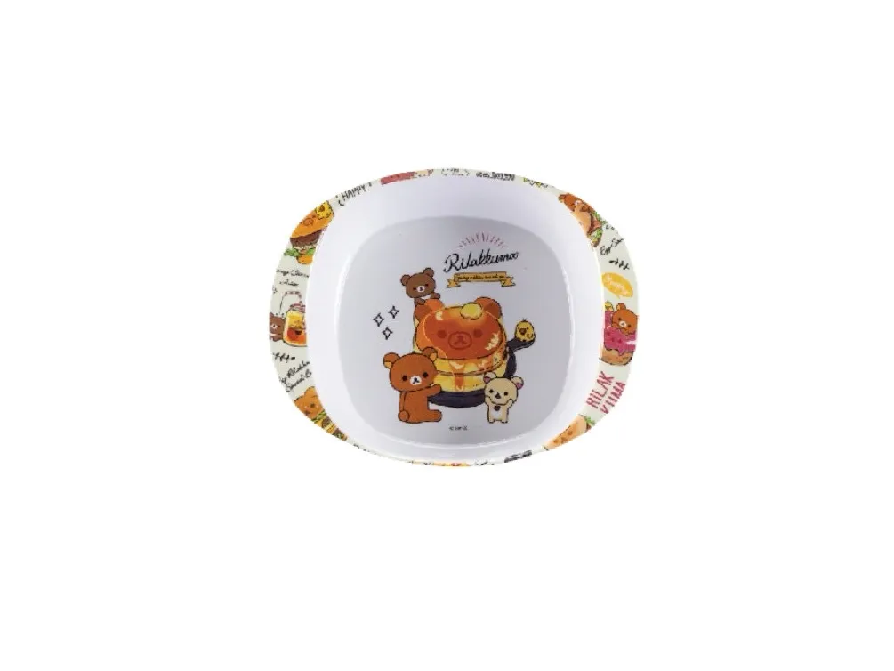 (D)B225-6 ชามเด็ก 6 ริลัคคุมะ แฮปปี้ฟู้ด (1*12)