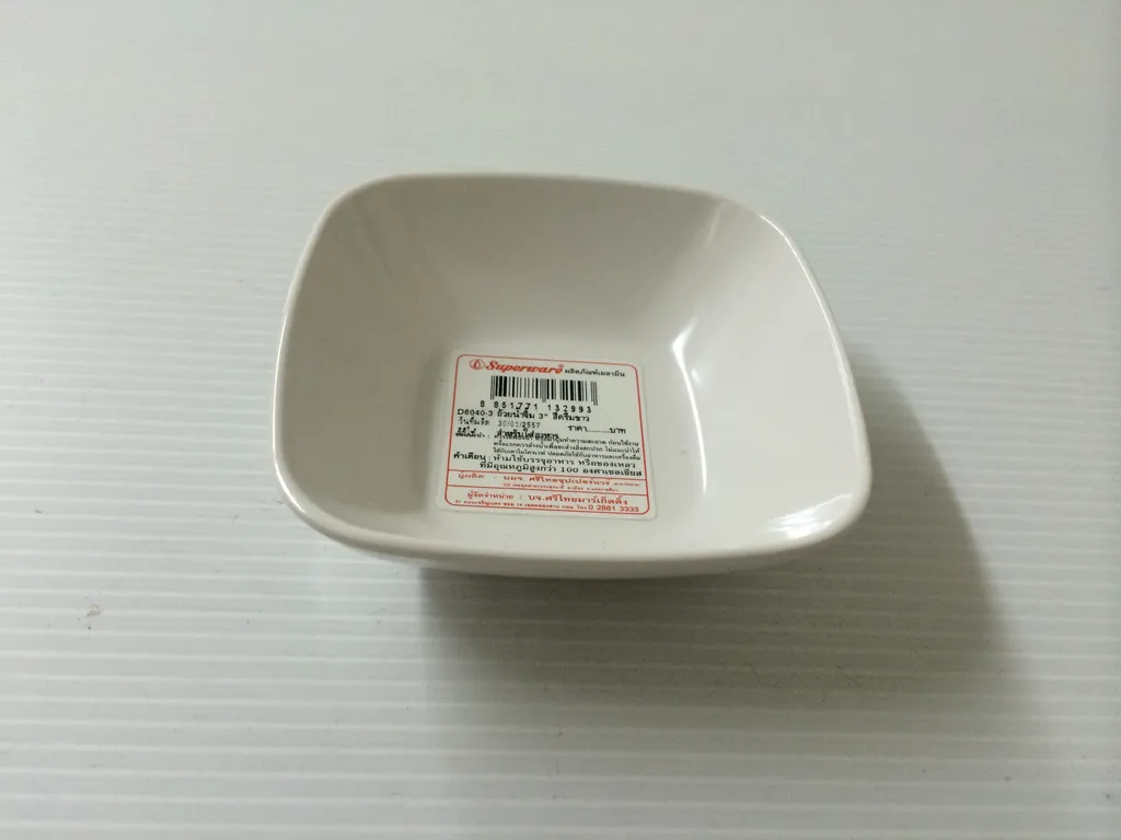 D6040-3 ถ้วยน้ำจิ้ม 3" ครีมขาว (1X72)