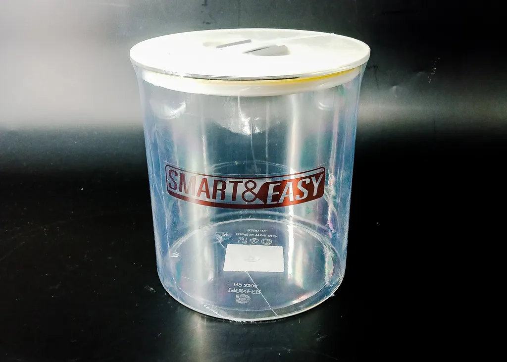 PN3304 โหลกลมฝาบีบ ใหญ่ ขาว (1*12)