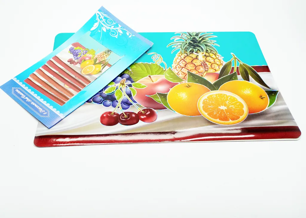 พิเศษ (D) เสื่อรองจาน+รองแก้วเดินเส้นเงิน(1*6)