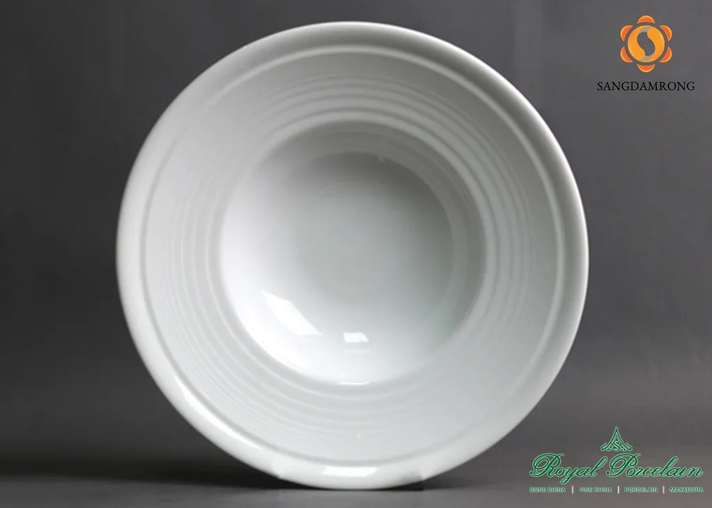 #P7521 w/w จานซุป 28cm. (1*6)