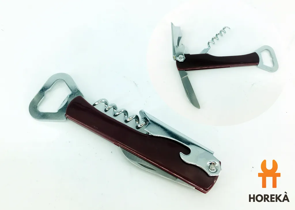 เปิดขวด+ไวน์ 14 ซม. น้ำตาล #FJ-0717