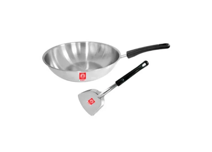 กระทะด้าม 28 ซม.ลึก+ตะหลิวเล็ก พระอาทิตย์ (1*4)