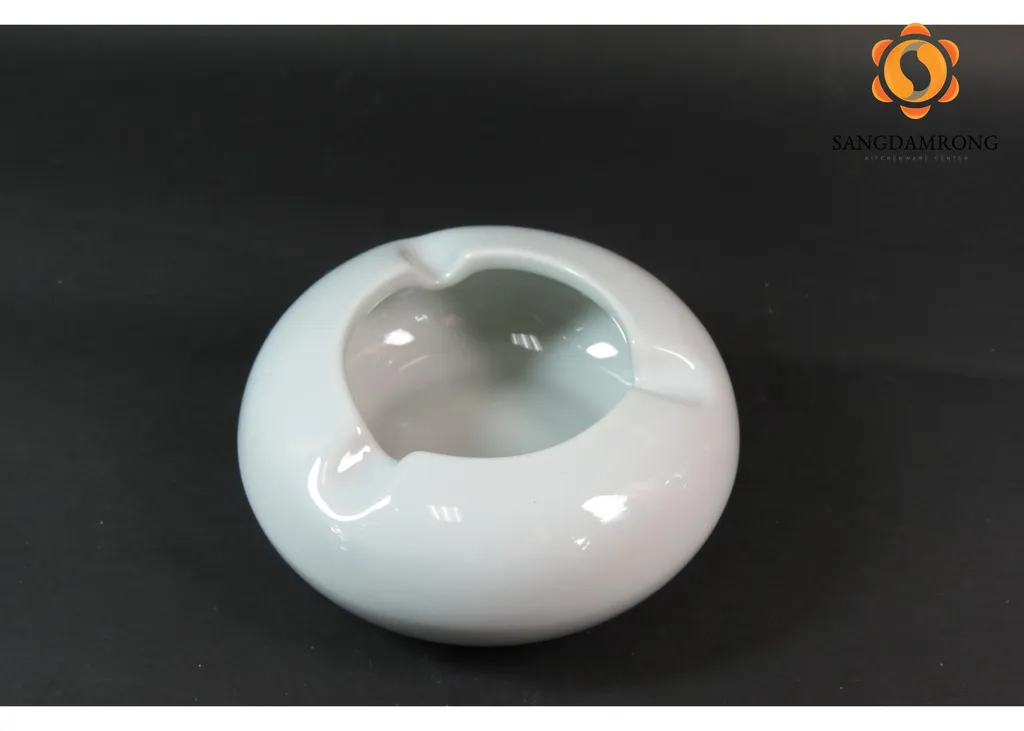 เขี่ยบุหรี่ซาลาเปา ขาว