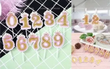 เทียนตัวเลขมงกุฎ