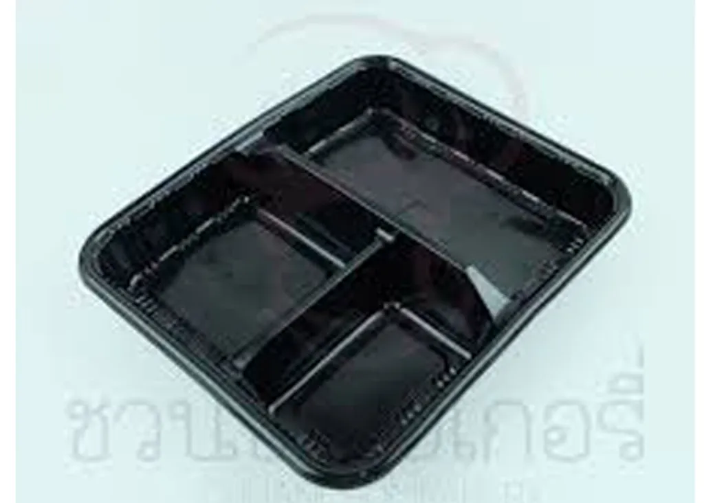 TB 800-3 กล่องไมโครเวฟ 3 ช่อง ดำฝาใส (1*25*10)