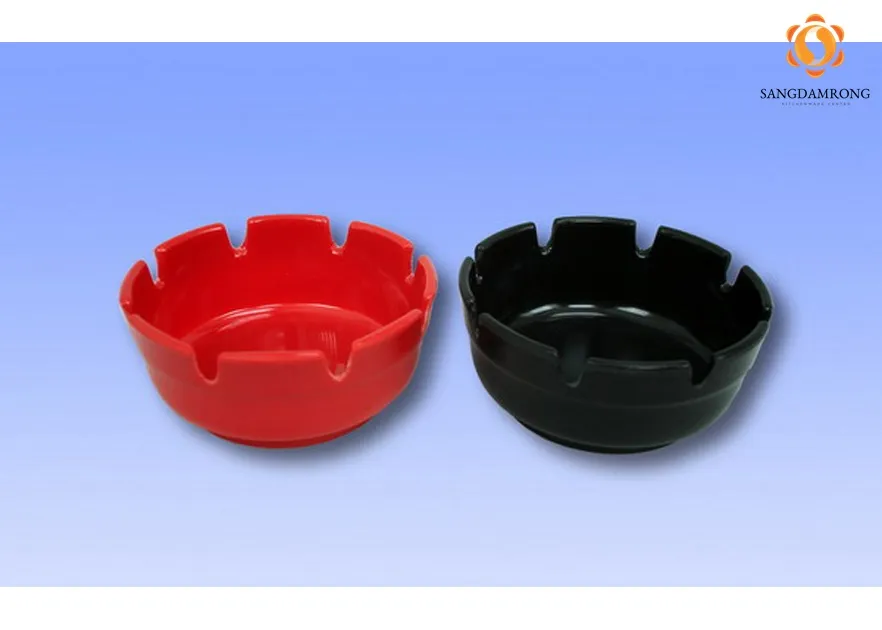 #AYM-4BK ที่เขี่ยบุหรี่ เมลามีน สีดำ (10cm.)