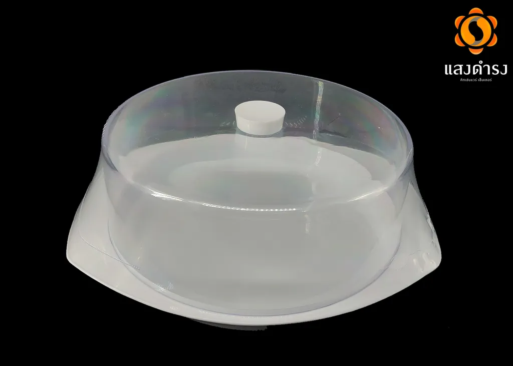 กล่องเค้ก 420Tสูง ขาวใส( 4 ปอนด์) (30.2*13.8ซม.)