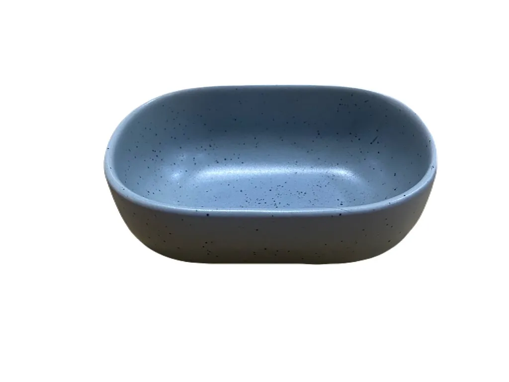 ถ้วยวงรี เทา เล็ก 9.5x14ซม.