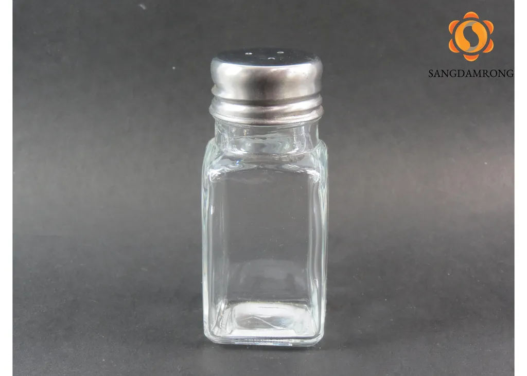 SA-120 ขวดเกลือกลางสี่เหลี่ยม 4 ออนซ์