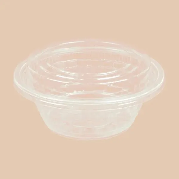 NT-45-CLO ชามพลาสติกพีพี+ฝาOPSใส สีใส 830ml.(1*25*16)