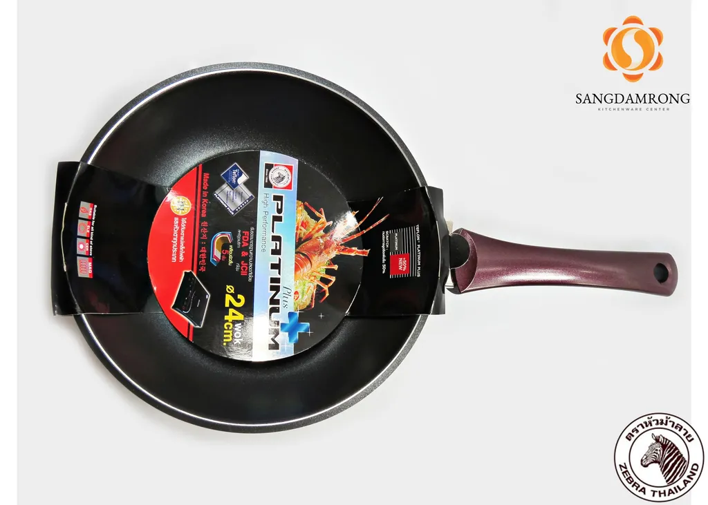 กระทะนอนสติ๊ก Platinum Plus IH 24ซม. ลึก #1746579