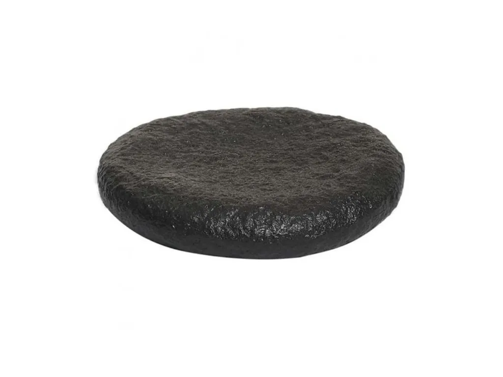 จานเสิร์ฟกลมลายหินดำ 11 ซม. #CRM0876