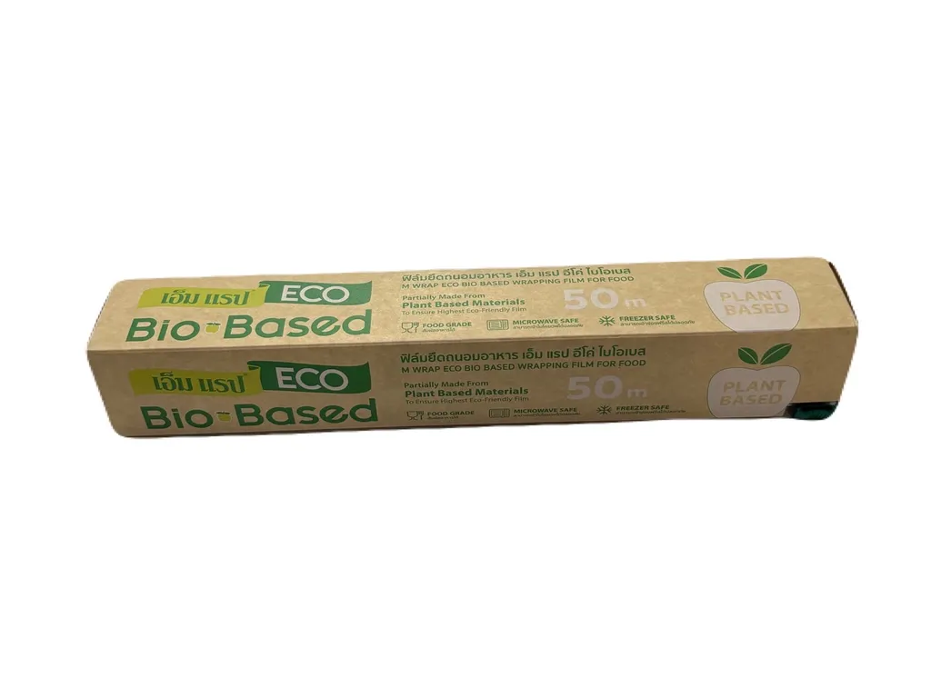 ฟิล์มยืดถนอมอาหาร ECO Bio Base 30cm.*50m.*11ไมครอน(1*24)