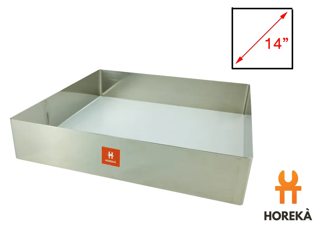 วงทำเค้กสี่เหลี่ยมหนา 14*2"