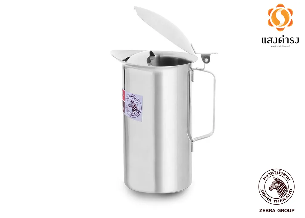 เหยือกน้ำ 11 ซม. มีฝา #1150120 (1*12) (ม้าลาย)