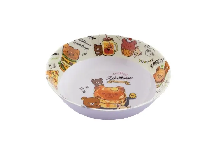 (D)B429-7.5 ชามแกง 7.5 ริลัคคุมะ แฮปปี้ฟู้ด (1*6)