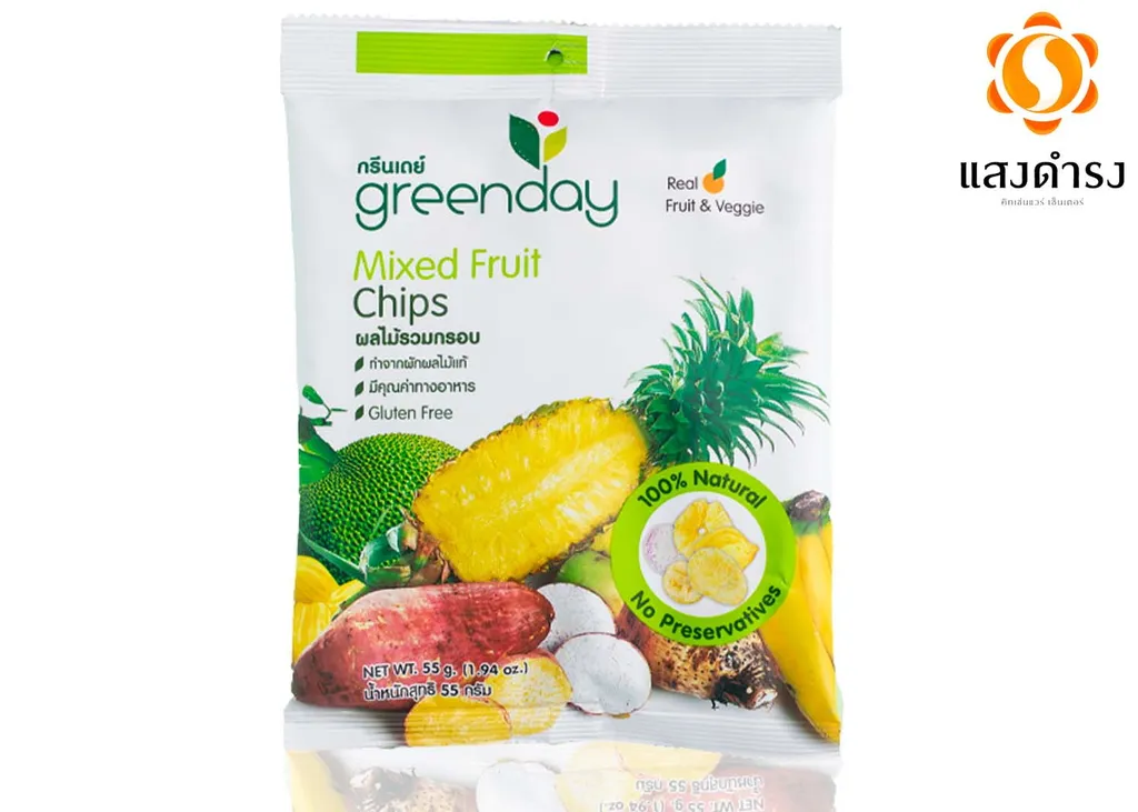 พิเศษE/กรีนเดย์ ผลไม้รวมกรอบ 55 g. 1*3*12 #0020141