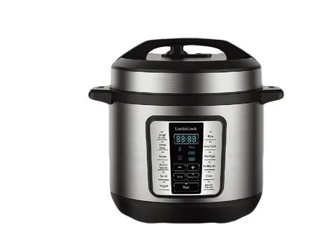 #EJP666SLV หม้อหุงข้าว 6 ลิตร LocknLock สีเงิน