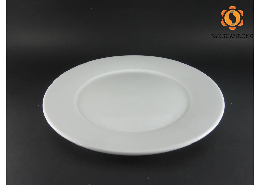จานตื้น9"พอร์ซเลน 02101090 #CW1109 (1*40)