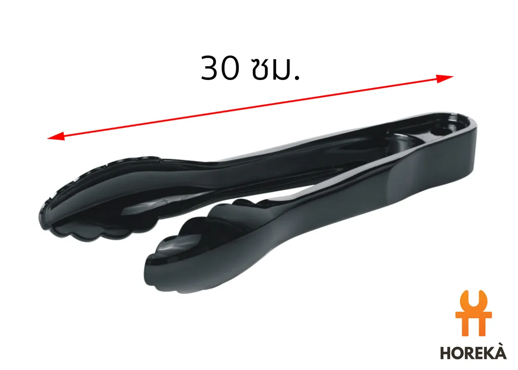 คีบอาหารอะคริลิค 12" ดำ #8317 (1*72)