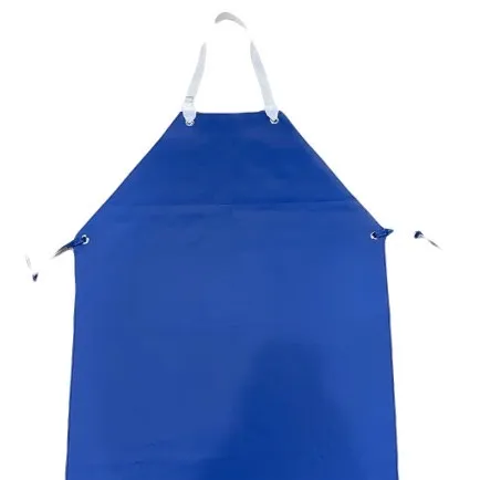 PT กันเปื้อน PVCหนังสั้น สีน้ำเงิน