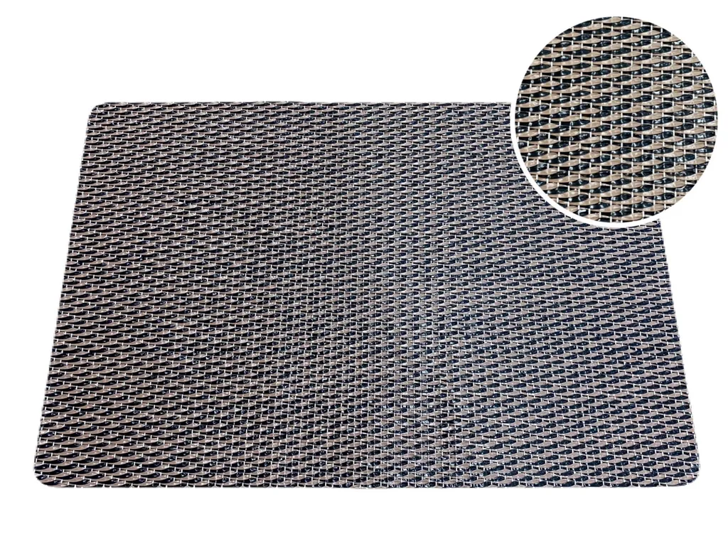 PM0056KXS เสื่อรองจานสานเทียม น้ำตาลเข้ม(30*45ซม.)