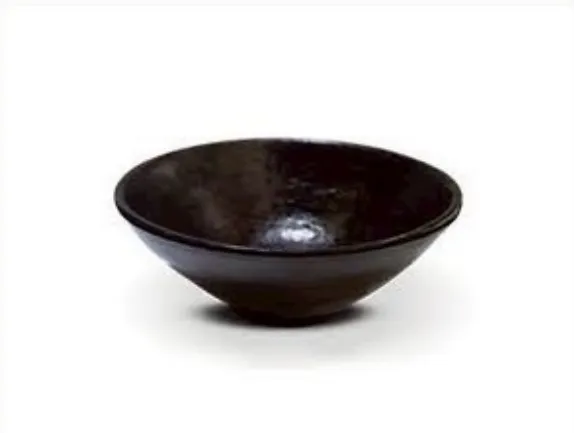 L530283 ชามราเมน 8.3 นิ้ว สีช็อกโกเลต-ทอง