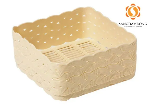 RW0492 ตะกร้าลายหวาย (13.5x13.5x6cm.) 1*72