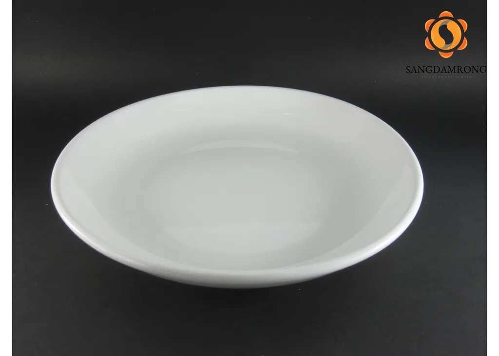 จานใบบัวลึก10" พอร์ซเลน 02103100 #CW1310 (1*36)