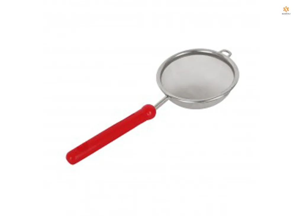 กระชอนเล็กด้ามแดง 10ซม