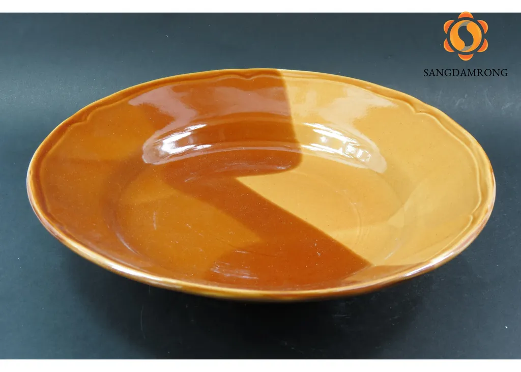 จานลึก8"ตาล BS