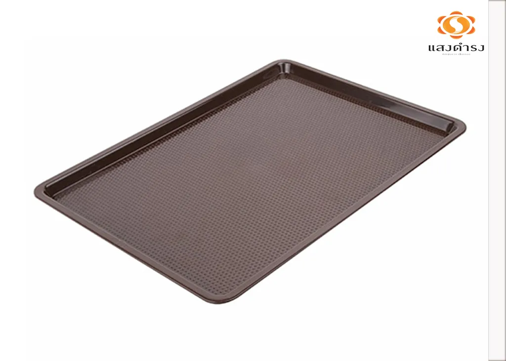 T119 สีน้ำตาล ถาดเสริฟเหลี่ยม ABS (11*16")