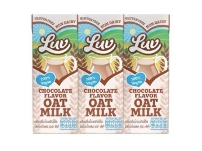 Luv น้ำนมข้าวโอ๊ต รสช็อคโกแลต 180ml. เฮอริเทจ