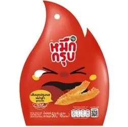 หมึกกรุบ สูตรเผ็ด 50ก. 1*6*12 #101255848