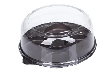 E-94 กล่องเค้ก 4 หลุม ฐานน้ำตาล (1*50*14)