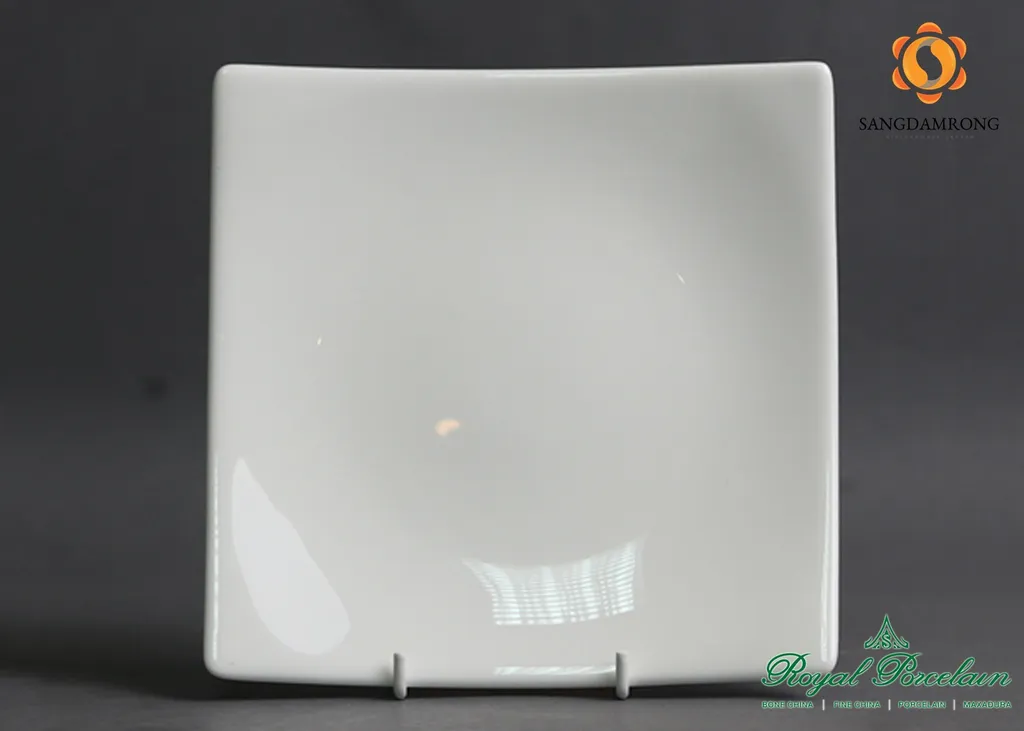 (B) #N3429 จานทรงสี่เหลี่ยม16cm. (1*12*48)