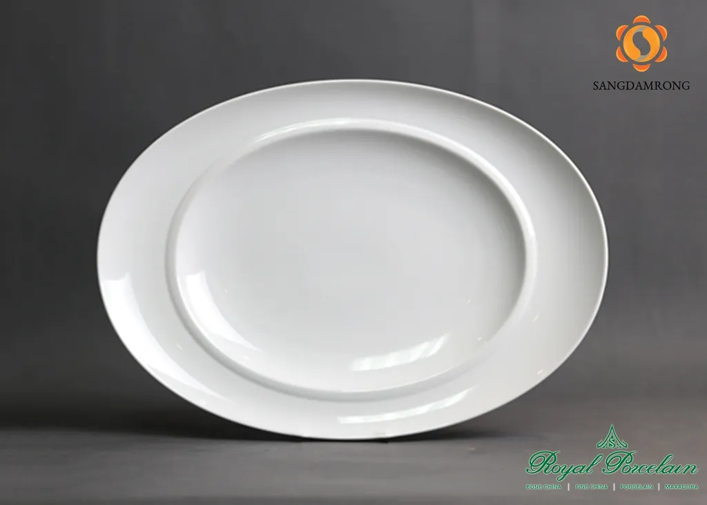 #P7311 w/w OVAL PLATTER 23.5x33.0 CM. (1*12)