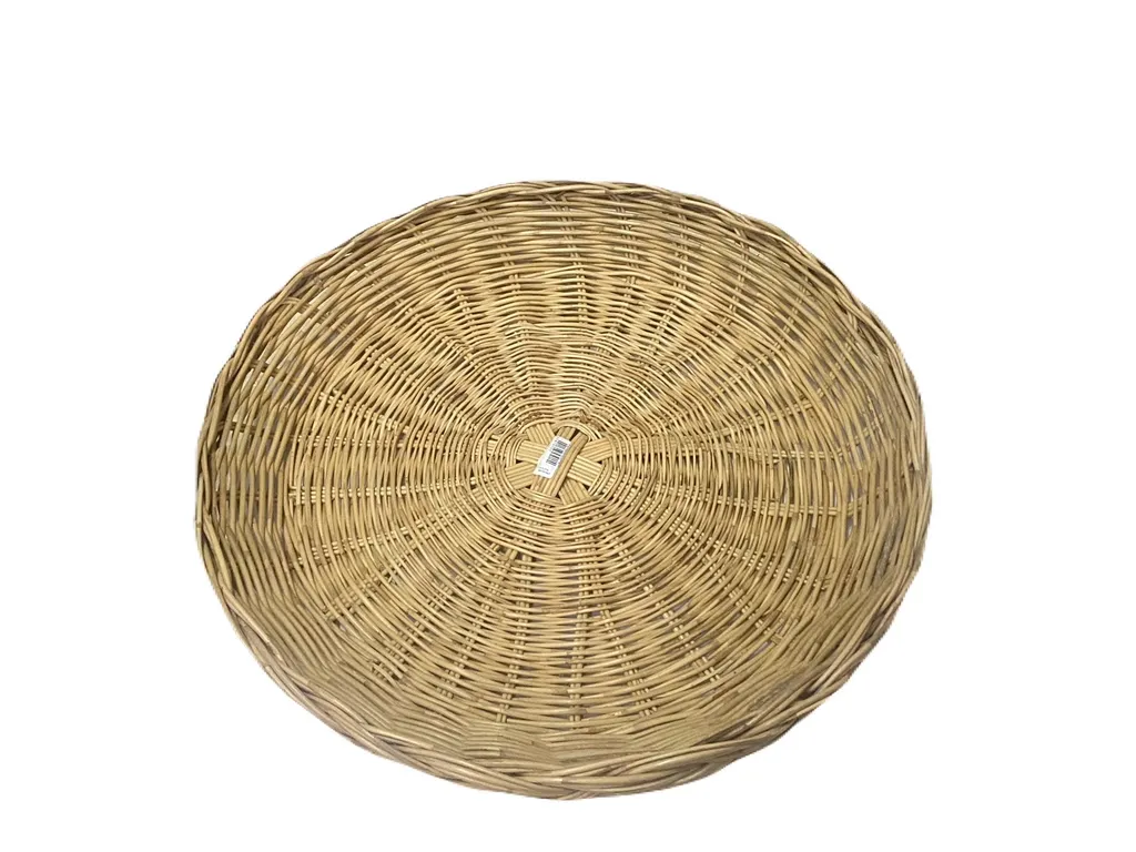 ถาดไม้กลมขอบเปีย 18