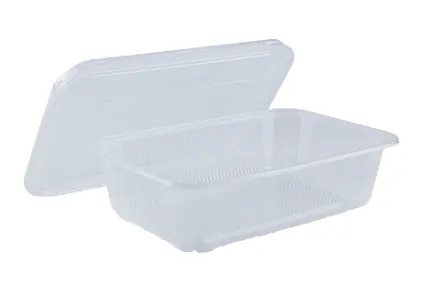 (B) กล่องอาหาร PPใส รุ่น ลอน+ฝา 750 ml. (1*25*20)